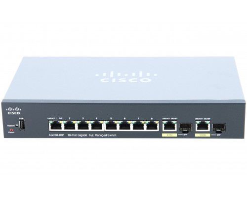 Коммутатор Cisco SG350-10P-K9-EU купить QBS.ru