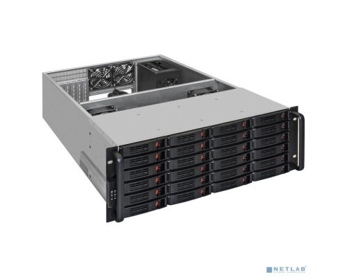 Корпус Exegate EX293583RUS Серверный корпус ExeGate Pro 4U660-HS24 <RM 19, высота 4U, глубина 660, БП 1200ADS, 24xHotSwap, USB> купить QBS.ru