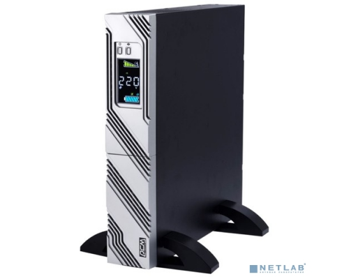 ИБП PowerCom SMART RT SRT-1500A LCD ИБП {Line-Interactive, 1500VA / 1350W, Rack/Tower, IEC, Serial+USB, SmartSlot, подкл. доп. батарей} (1157679) купить QBS.ru