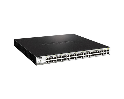 [Сетевое оборудование] D-Link DGS-1210-52MPP/E2A PROJ Настраиваемый L2 коммутатор с 48 портами 10/100/1000Base-T и 4 портами 1000Base-X SFP (порты 1-48 PoE 802.3af/at, PoE-бюджет 740 Вт) 