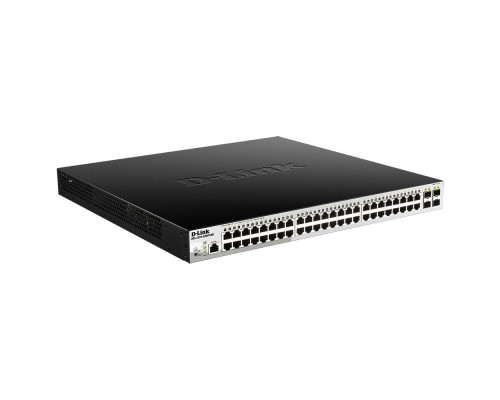 [Сетевое оборудование] D-Link DGS-1210-52MPP/ME/B3A PROJ Управляемый L2 коммутатор с 48 портами 10/100/1000Base-T и 4 портами 1000Base-X SFP (48 портов PoE 802.3af/at, PoE-бюджет 740 Вт)