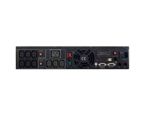 [ИБП] CyberPower PR3000ELCDRT2U ИБП {Line-Interactive, 3000VA/2700W USB/RS-232/Dry/EPO/SNMPslot/RJ11/45/ВБМ (9 IEC С13, 1 IEC C19), 12В/9 Ач х 4}