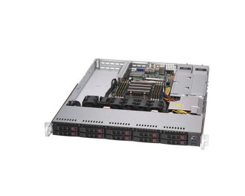 [Сервер] Supermicro AS-1114S-WTRT Серверная платформа Supermicro A+ Server 1U Single AMD EPYC™ 7002 Series Processor (8 DIMM DDR4, 10 Hot-swap 2.5" SATA3, 2x 10GBase-T, 2x 500W )