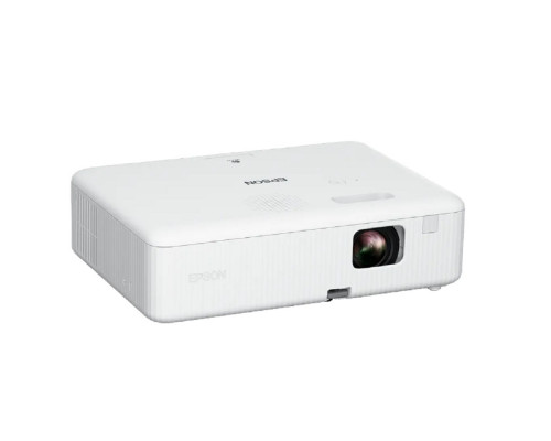 [Проектор] Epson CO-FH01 [V11HA84040] {3LCD 1920x1080 3000lm 16000:1, лампа 6000/12000 ч, HDMI, USB, встроенный динамик, коррекция трапеции ±30°, вес 2.4 кг}