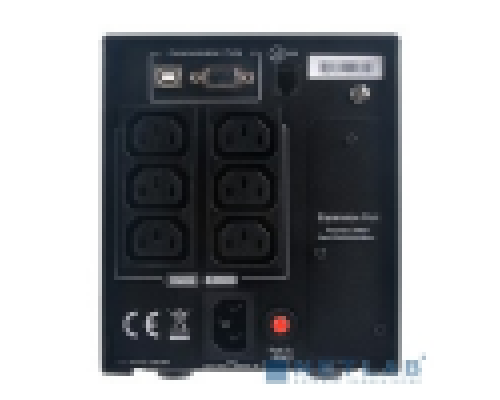 ИБП CyberPower PR750ELCD ИБП {Line-Interactive, Tower, 750VA/675W USB/RS-232/EPO/SNMPslot (6 IEC С13)}