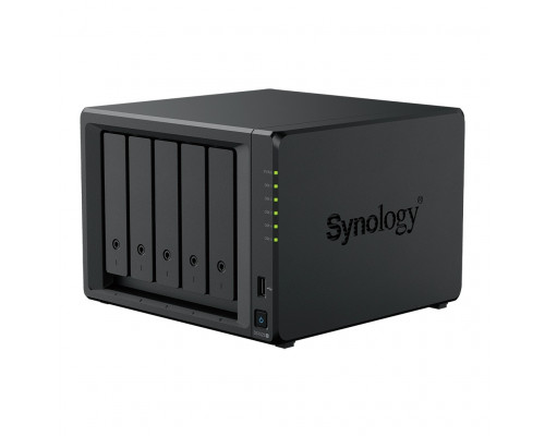 [Дисковый массив] Synology DS1525+  СХД AMD V1500B (Quad-Core, 8 Threads) 2.2 GHz 8GB DDR4 ECC 5 x 3.5”/2.5” SATA HDD/SSD 2 x M.2 NVMe (for SSD cache, no storage pool support) 2 x 2.5GbE RJ-45