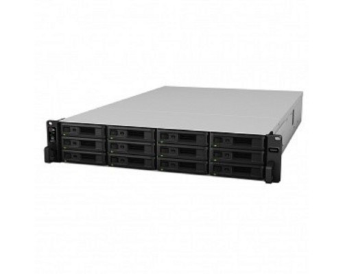 Дисковый массив Synology Rack 2U Unified DualCont Array (QC2,4GhzCPU/8Gbupto64/2x1GbE+1x10GbERJ45(+1xExpSlot) per contr)NoHDD(upto12 2,5"/3,5"SASupto36with 2xRXD1219SAS),RAIDBasic,JBOD,0,1,5,6,10,F1/ 2xRPS/norail/5YW