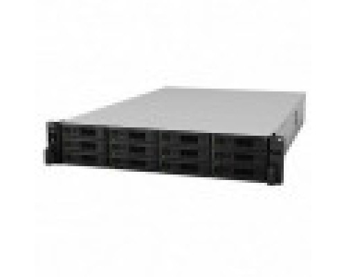 Дисковый массив Synology Rack 2U Unified DualCont Array (QC2,4GhzCPU/8Gbupto64/2x1GbE+1x10GbERJ45(+1xExpSlot) per contr)NoHDD(upto12 2,5"/3,5"SASupto36with 2xRXD1219SAS),RAIDBasic,JBOD,0,1,5,6,10,F1/ 2xRPS/norail/5YW
