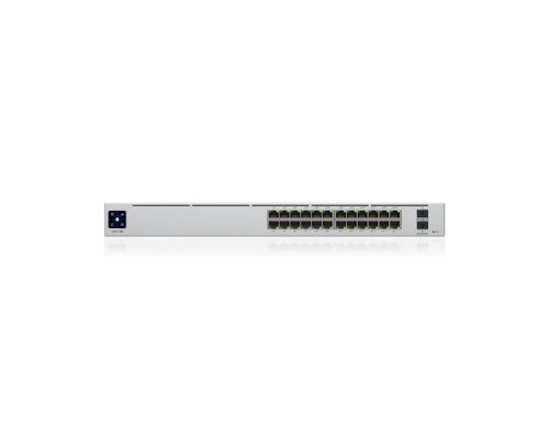 Сетевое оборудование UBIQUITI USW-Pro-24-POE UniFi Switch Pro 24 PoE PoE-коммутатор в стойку, 24х 1G RJ45, 2х 10G SFP+, раздача 400 Вт