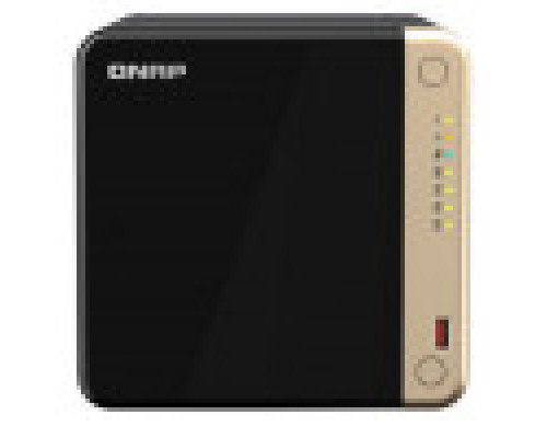 [Дисковый массив] QNAP TS-464-8G Сетевое хранилище без дисков/ SMB NAS 4 HDD trays, 4-core Intel Celeron N5105/N5095 2.0-2.9 GHz, 8 GB RAM (1 x 8 GB) up to 16 GB (2 x 8GB), 2x2.5 Gigabit Ethernet