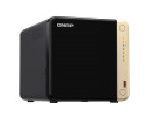 [Дисковый массив] QNAP TS-464-8G Сетевое хранилище без дисков/ SMB NAS 4 HDD trays, 4-core Intel Celeron N5105/N5095 2.0-2.9 GHz, 8 GB RAM (1 x 8 GB) up to 16 GB (2 x 8GB), 2x2.5 Gigabit Ethernet