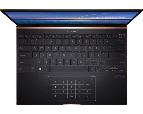 Ноутбук ASUS Zenbook S UX393EA-HK022R 90NB0S71-M01180 i7 1165G7/16GB/1TB SSD/Iris Xe Graphics/14/touch/WiFi/NumPad/Win10Pro/black купить QBS.ru