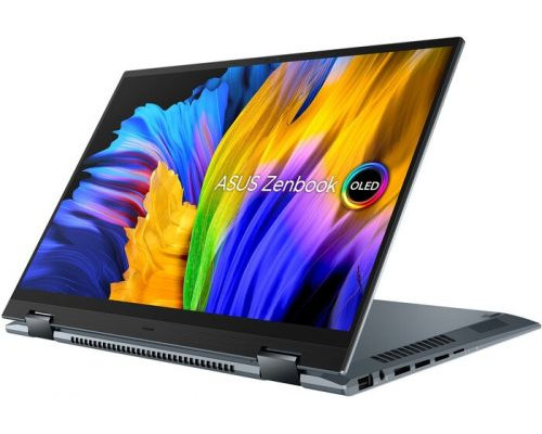 Ноутбук ASUS Zenbook 14 Flip OLED UP5401EA-KN017R 90NB0V41-M007C0 i7-1165G7/16GB/1TB SSD/14 touch OLED WQXGA+/Iris Xe graphics/WiFi/BT/cam/Win10Pro/p купить QBS.ru