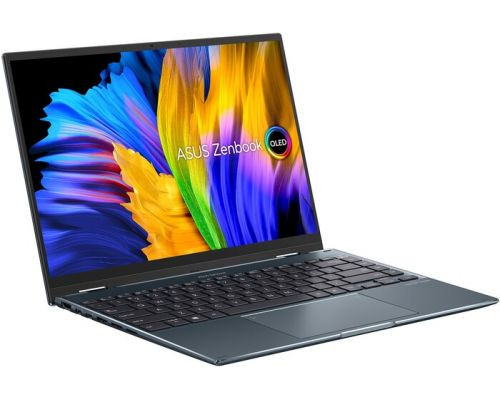 Ноутбук ASUS Zenbook 14X OLED UX5401EA-KU124W 90NB0UQ1-M04970 i7-1165G7/16GB/1TB SSD/14 OLED WQXGA+/Iris Xe graphics/WiFi/BT/cam/Win11Home/pine gray купить QBS.ru