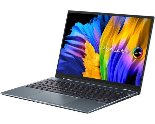 Ноутбук ASUS Zenbook 14X OLED UX5401EA-KU124W 90NB0UQ1-M04970 i7-1165G7/16GB/1TB SSD/14 OLED WQXGA+/Iris Xe graphics/WiFi/BT/cam/Win11Home/pine gray купить QBS.ru