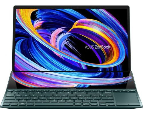 Ноутбук ASUS Zenbook Duo 14 UX482EA-HY227R 90NB0S41-M001T0 i7-1165G7/16GB/1TB SSD/14 FHD IPS/touch/Iris Xe graphics/WiFi/BT/cam/Win10Pro/celestial bl купить QBS.ru
