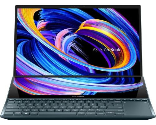 Ноутбук ASUS Zenbook Pro Duo UX582HS-H2002X 90NB0V21-M000D0 i9-11900H/32GB DDR4/1TB SSD/15,6 UHD/touch/GeForce RTX 3080 8GB/WiFi/BT/cam/Win11Pro/blue купить QBS.ru
