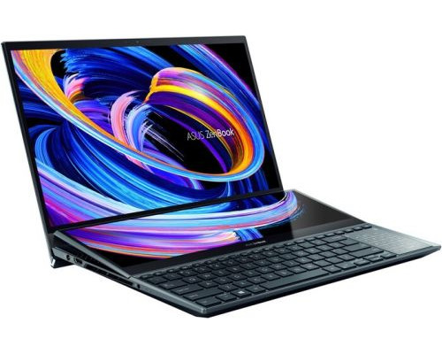 Ноутбук ASUS Zenbook Pro Duo UX582HS-H2025W 90NB0V21-M00990 i9-11900H/32GB DDR4/1TB SSD/15,6 UHD/touch/GeForce RTX 3080 8GB/WiFi/BT/cam/Win11Home/blu купить QBS.ru