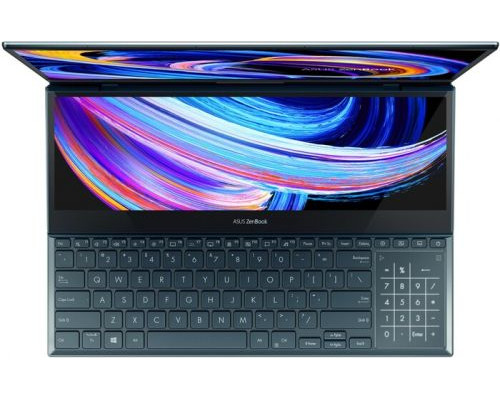 Ноутбук ASUS Zenbook Pro Duo UX582HS-H2025W 90NB0V21-M00990 i9-11900H/32GB DDR4/1TB SSD/15,6 UHD/touch/GeForce RTX 3080 8GB/WiFi/BT/cam/Win11Home/blu купить QBS.ru