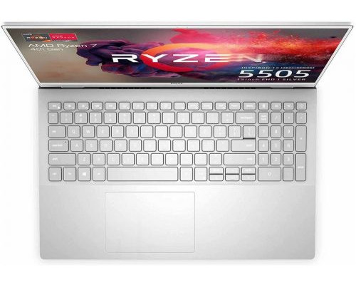 Ноутбук Dell Inspiron 5505 Ryzen 7 4700U/8GB/512GB SSD/15.6 FHD/Radeon Graphics/WiFi/BT/cam/Win10Home/platnum silver купить QBS.ru