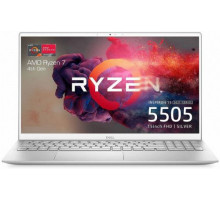 Ноутбук Dell Inspiron 5505 Ryzen 7 4700U/8GB/512GB SSD/15.6" FHD/Radeon Graphics/WiFi/BT/cam/Win10Home/platnum silver
