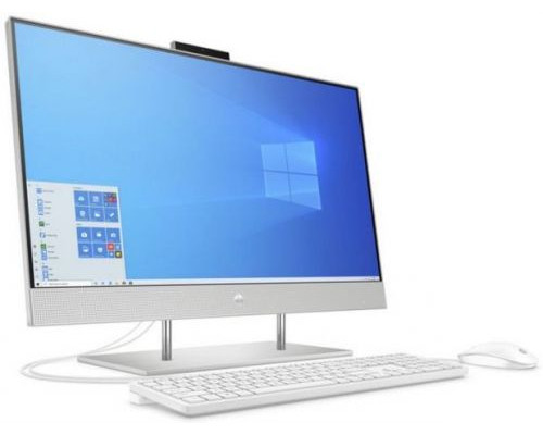 Моноблок 27 HP 27-dp0025ur 14Q58EA G6400T/4GB/128GB SSD/noDVD/Radeon Graphics/Cam/WiFi/kbd/mouse/Win10Home/silver купить QBS.ru