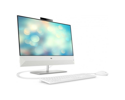 Моноблок 23.8 HP Pavilion I 24-k0012ur 14Q33EA i3-10300T/4GB/1TB + SSD 128GB/FHD/Internal graphics/no DVD/kbd mouse wired/Cam/FreeDos/white купить QBS.ru