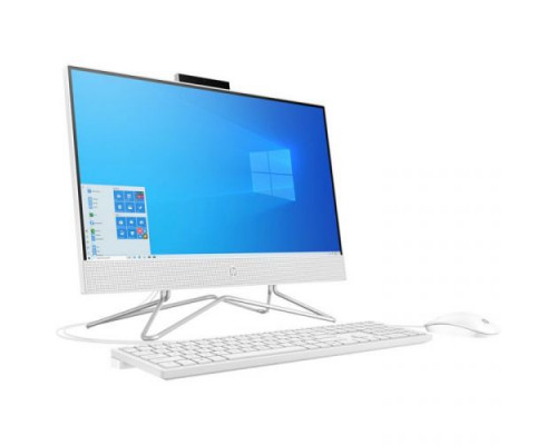 Моноблок 21,5 HP 22-df0018ur AiO 14P57EA J5040/4GB/256GB SSD/FHD/noDVD/Internal Graphics/Cam/WiFi/Win10/snow white купить QBS.ru