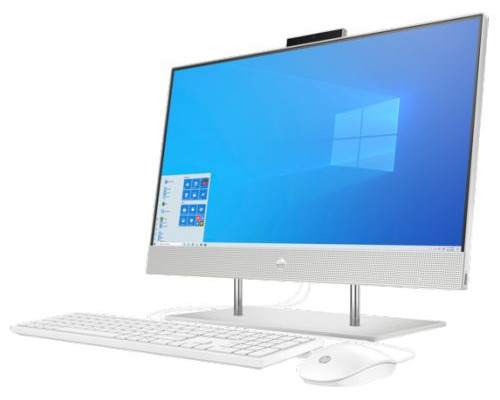 Моноблок 23.8 HP 24-dp0014ur 14Q17EA Ryzen 3 4300U/4GB/256GB SSD/noDVD/Radeon Graphics/Cam/WiFi/kbd/mouse/Win10Home/silver купить QBS.ru