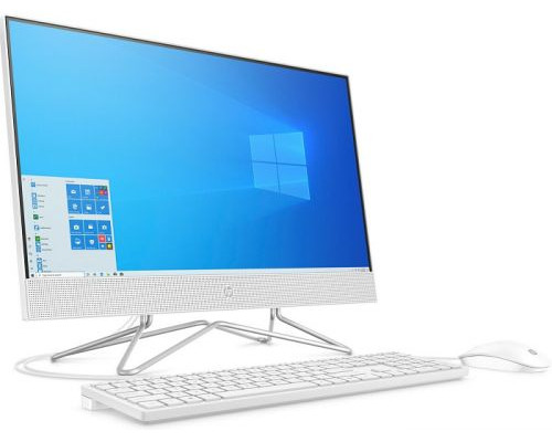 Моноблок 23.8 HP 24-df1014ur 3B4L5EA i3-1125G4/4GB/128GB SSD/FHD/Intel Internal Graphics/noDVD/kbd mouse wired/Cam/Win10Home/snow white купить QBS.ru