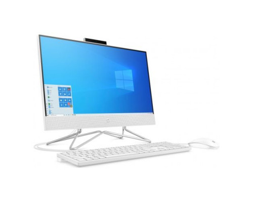 Моноблок 21,5 HP 22-df0147ur NT 5D1X2EA Ryzen 3 3250U/8GB/512GB SSD/Radeon Graphics/FHD/wired kbd/mouse/cam/Win11Home/snow white купить QBS.ru