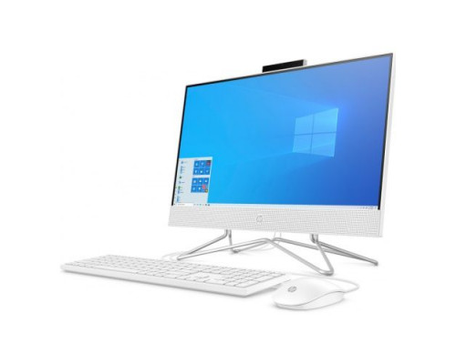 Моноблок 21,5 HP 22-df0147ur NT 5D1X2EA Ryzen 3 3250U/8GB/512GB SSD/Radeon Graphics/FHD/wired kbd/mouse/cam/Win11Home/snow white купить QBS.ru