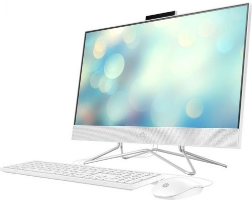 Моноблок 23.8 HP 24-df0131ur 497C6EA J4025/4GB/128GB SSD/UHD Graphics/FHD/noDVD/kbd&mouse wired/cam/Win10Home/snow white купить QBS.ru