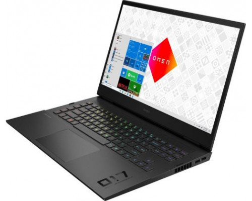 Ноутбук HP Omen 17-ck0043 4E0X9EA i9-11900H/32GB/1TB SSD/RTX3080 16GB/17.3 WQHD/WiFi/BT/cam/Win10Home/black купить QBS.ru