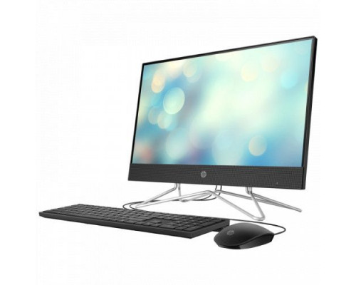 Моноблок 21,5 HP 22-df0141ur AiO 5D1T5EA 3050U/4GB/128GB SSD/noDVD/Radeon Graphics/cam/WiFi/BT/USB kbd/USB mouse/DOS/Jack Black купить QBS.ru