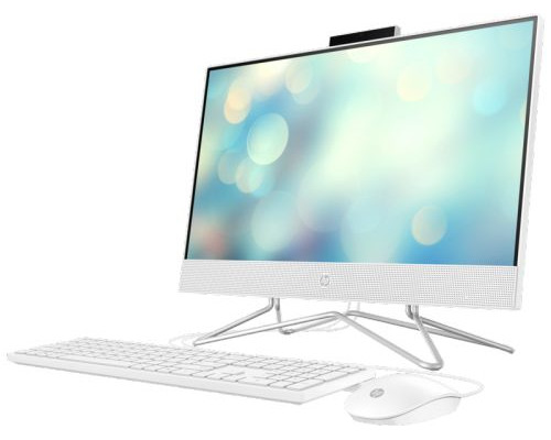 Моноблок 23.8 HP 24-df1066ur AiO 5D202EA i3 1125/8GB/512GB SSD/GeForce MX330 2GB/FHD/USB KBD/USB mouse/Win11Home/snow white купить QBS.ru
