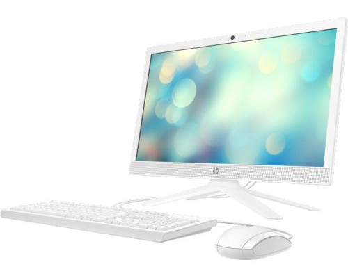 Моноблок 20,7 HP 21-b1027ur NT 5D2C4EA Ryzen 3 3250U/4GB/256GB SSD/Radeon Graphics/FHD/noDVD/USB kbd/mouse/cam/FreeDOS/snow white купить QBS.ru