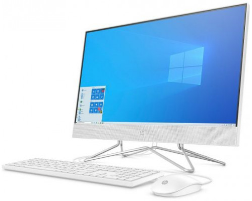 Моноблок 23.8 HP 24-df1062ur AiO 5D1Z8EA i3 1125G4/4GB/256GB SSD/noDVD/UHD Graphics/FHD/cam/WiFi/USB kbd/USB mouse/Win11Home/snow white купить QBS.ru