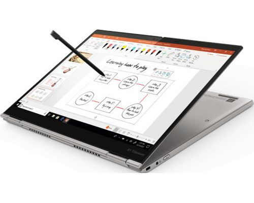 Ноутбук Lenovo ThinkPad X1 Titanium Yoga Gen 1 20QA001HRT i5-1130G7/16GB/256GB SSD/13.5 QHD/intel iris xe graphics/Cam/Win10Pro/серый купить QBS.ru