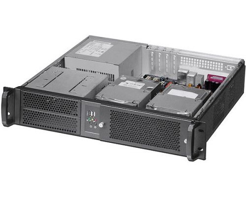 Корпус серверный 2U Procase EM238F-B-0 черный, съемный фильтр, без блока питания, глубина 380мм, MB 9.6x9.6 купить QBS.ru