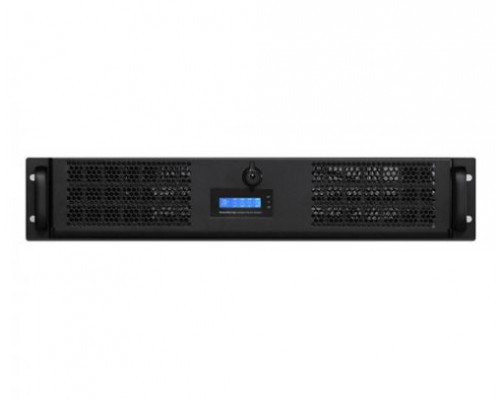 Корпус серверный 2U Procase GE201-B-0 черный, дверца, панель управления, без блока питания, глубина 580мм, MB 9.6x9/6 купить QBS.ru