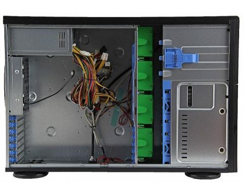 Корпус серверный 4U Supermicro CSE-743TQ-903B-SQ (12x13 E-ATX, 8*3.5/2.5 hot-swap SAS/SATA, 7*FH/FL expansion slots, 2*USB 3.0, 900W, black) купить QBS.ru