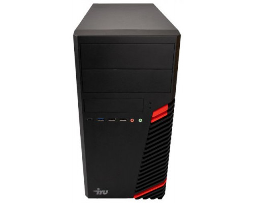 Компьютер iRu Office 510H4SM MT 1680972 i3 10105/8GB/1TB/UHD graphics 630/GbitEth/400W/Win10Pro/black купить QBS.ru