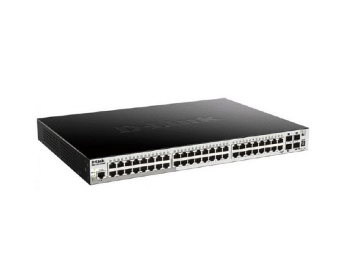 [Сетевое оборудование] D-Link DGS-1250-52XMP/A1A Управляемый L2 коммутатор с 48 портами 10/100/1000Base-T и 4 портами 10GBase-X SFP+ (48 портов PoE 802.3af/at, PoE-бюджет 370 Вт)