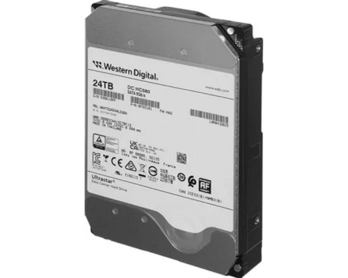 [Жесткий диск] Жесткий диск серверный Western Digital 3.5" 24TB Ultrastar DC HC580 WUH722424ALE604 SATA
