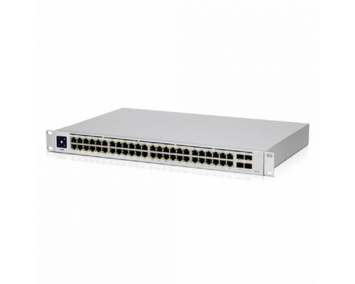 [Сетевое оборудование] UBIQUITI USW-48-POE PoE-коммутатор в стойку, 48х 1G RJ45, 4х SFP, раздача 195 Вт