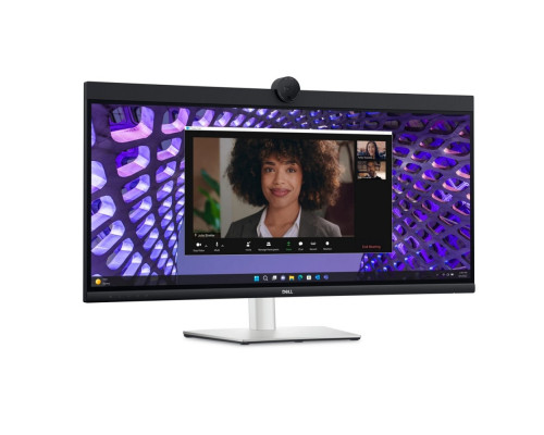 [Монитор] LCD Dell 34.14" P3424WEB черный {IPS 3440x1440 60Hz 21:9 1000:1 300cd 178/178 HDMI DisplayPort USB M/M WebCam HAS Pivot}