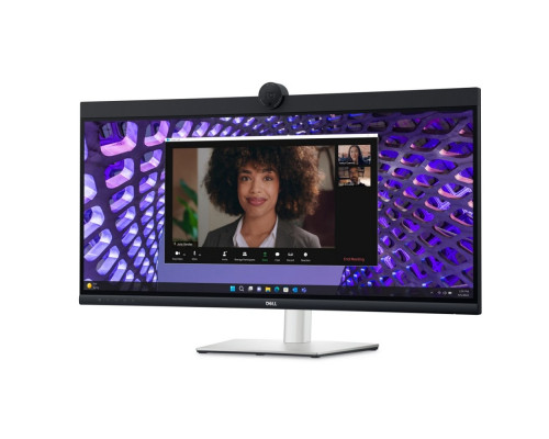 [Монитор] LCD Dell 34.14" P3424WEB черный {IPS 3440x1440 60Hz 21:9 1000:1 300cd 178/178 HDMI DisplayPort USB M/M WebCam HAS Pivot}