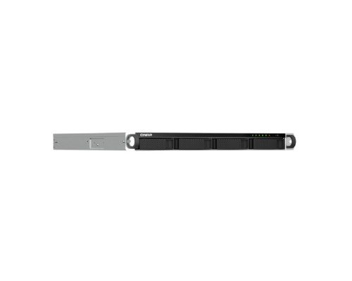 [Дисковый массив] Сетевое хранилище без дисков/ SMB QNAP TS-464U-RP-8G NAS 4 HDD trays, rackmount 1U, 2 PSU. 4-core Intel Celeron N5105/N5095 2.0-2.9 GHz, 8 GB RAM MAX, 2x2.5 Gigabit Ethernet, 4xUSB, 1xHDMI . PCIe Gen 