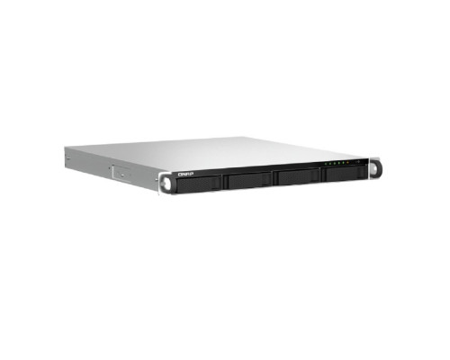 [Дисковый массив] Сетевое хранилище без дисков/ SMB QNAP TS-464U-RP-8G NAS 4 HDD trays, rackmount 1U, 2 PSU. 4-core Intel Celeron N5105/N5095 2.0-2.9 GHz, 8 GB RAM MAX, 2x2.5 Gigabit Ethernet, 4xUSB, 1xHDMI . PCIe Gen 